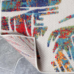 Siesta Botanical Leaves Geometric Area Rug Indoor Outdoor Rug - Rugs by Superior