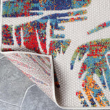 Siesta Botanical Leaves Geometric Area Rug Indoor Outdoor Rug - Rugs by Superior