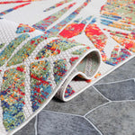 Siesta Botanical Leaves Geometric Area Rug Indoor Outdoor Rug - Rugs by Superior