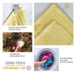 Soho Cotton Ribbed Textured Absorbent Hand and Bath Towel Set - Towel Set by Superior