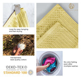 Soho Cotton Ribbed Textured Absorbent Hand and Bath Towel Set - Towel Set by Superior