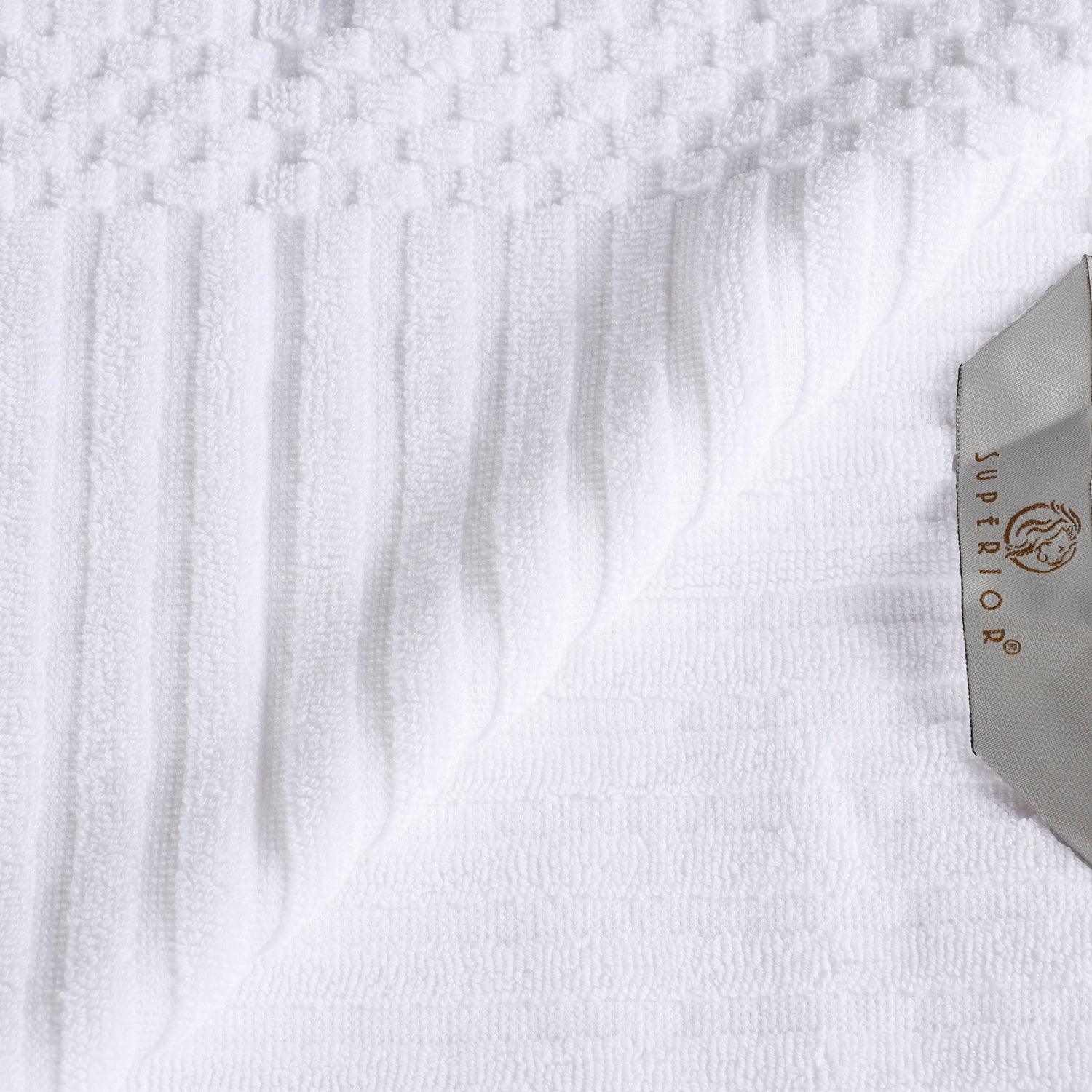 Soho Cotton Ribbed Textured Absorbent Hand and Bath Towel Set - Towel Set by Superior