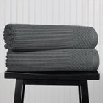 Soho Ribbed Cotton Absorbent 2 Piece Bath Sheet Towel Set - Bath Sheet by Superior