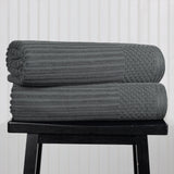 Soho Ribbed Cotton Absorbent 2 Piece Bath Sheet Towel Set - Bath Sheet by Superior