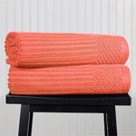 Soho Ribbed Cotton Absorbent 2 Piece Bath Sheet Towel Set - Bath Sheet by Superior