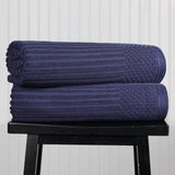 Soho Ribbed Cotton Absorbent 2 Piece Bath Sheet Towel Set - Bath Sheet by Superior