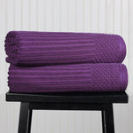 Soho Ribbed Cotton Absorbent 2 Piece Bath Sheet Towel Set - Bath Sheet by Superior