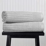 Soho Ribbed Cotton Absorbent 2 Piece Bath Sheet Towel Set - Bath Sheet by Superior