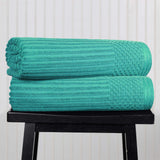 Soho Ribbed Cotton Absorbent 2 Piece Bath Sheet Towel Set - Bath Sheet by Superior