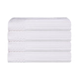 Soho Ribbed Cotton Super Absorbent 4 Piece Hand Towel Set - Hand Towel Set by Superior