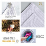 Soho Ribbed Cotton Absorbent Medium Weight 12 Piece Towel Set - Towel Set by Superior