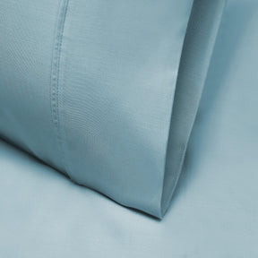 Superior 1000 Thread Count Lyocell Blend Solid Pillowcase Set - Blue