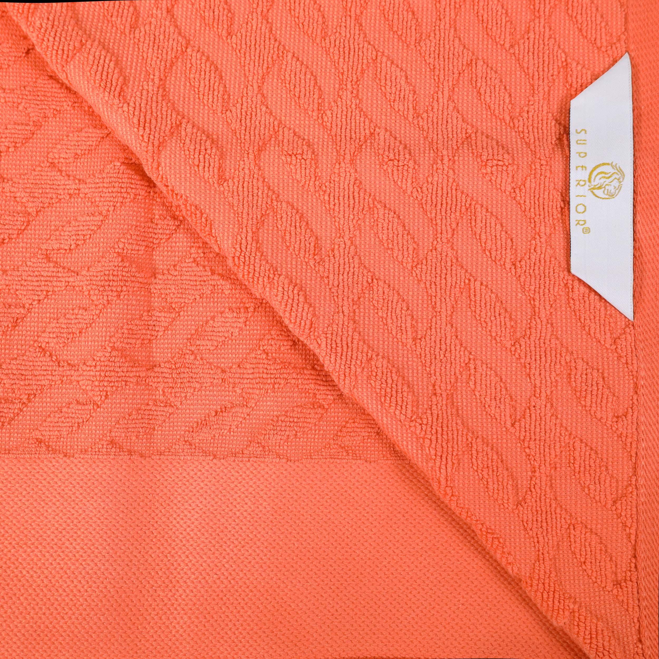 Turkish Cotton Herringbone Jacquard Assorted 6 Piece Towel Set - Towel Set by Superior