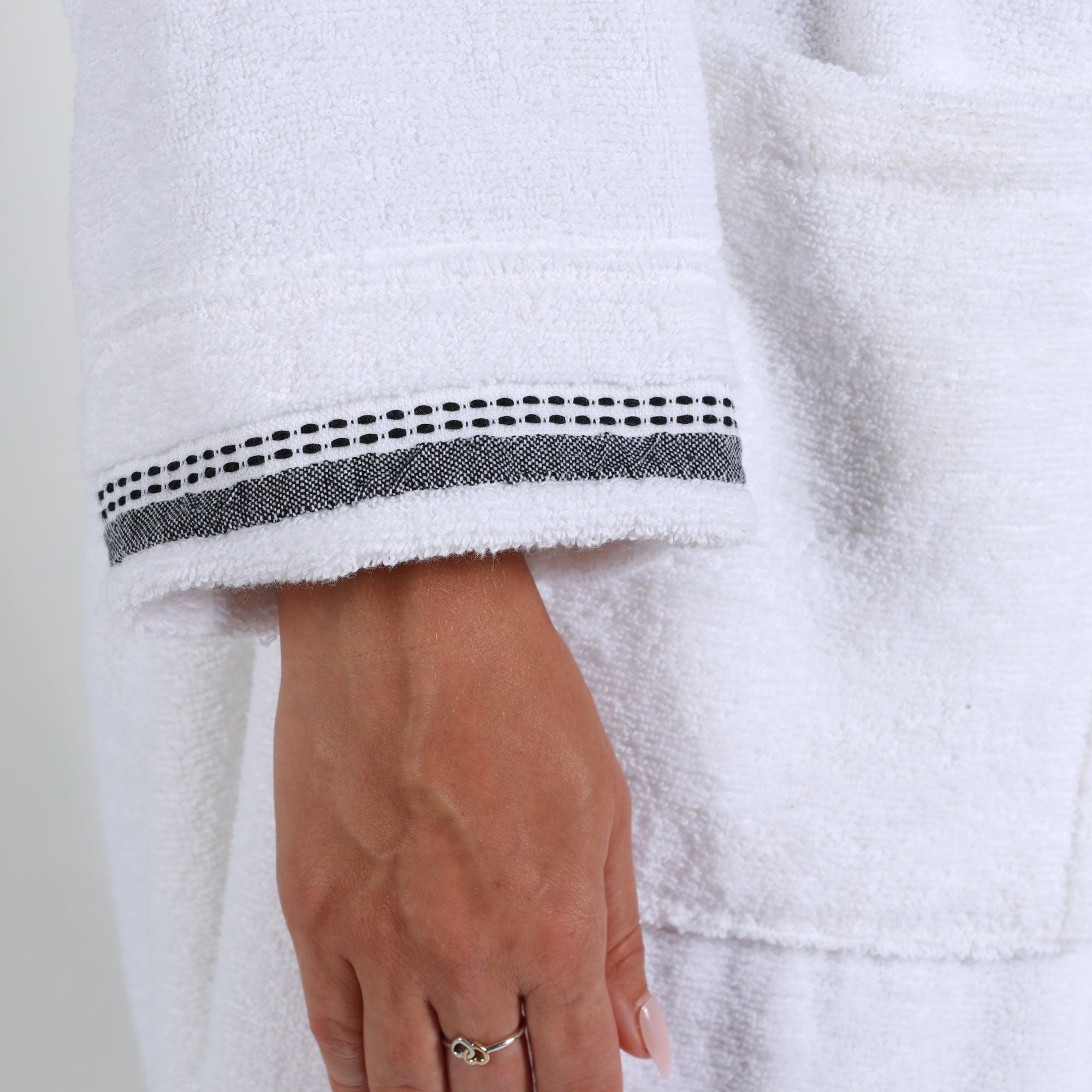 Turkish Cotton Terry Kimono Embroidered Super-Soft Unisex Bathrobe - Bath Robe by Superior