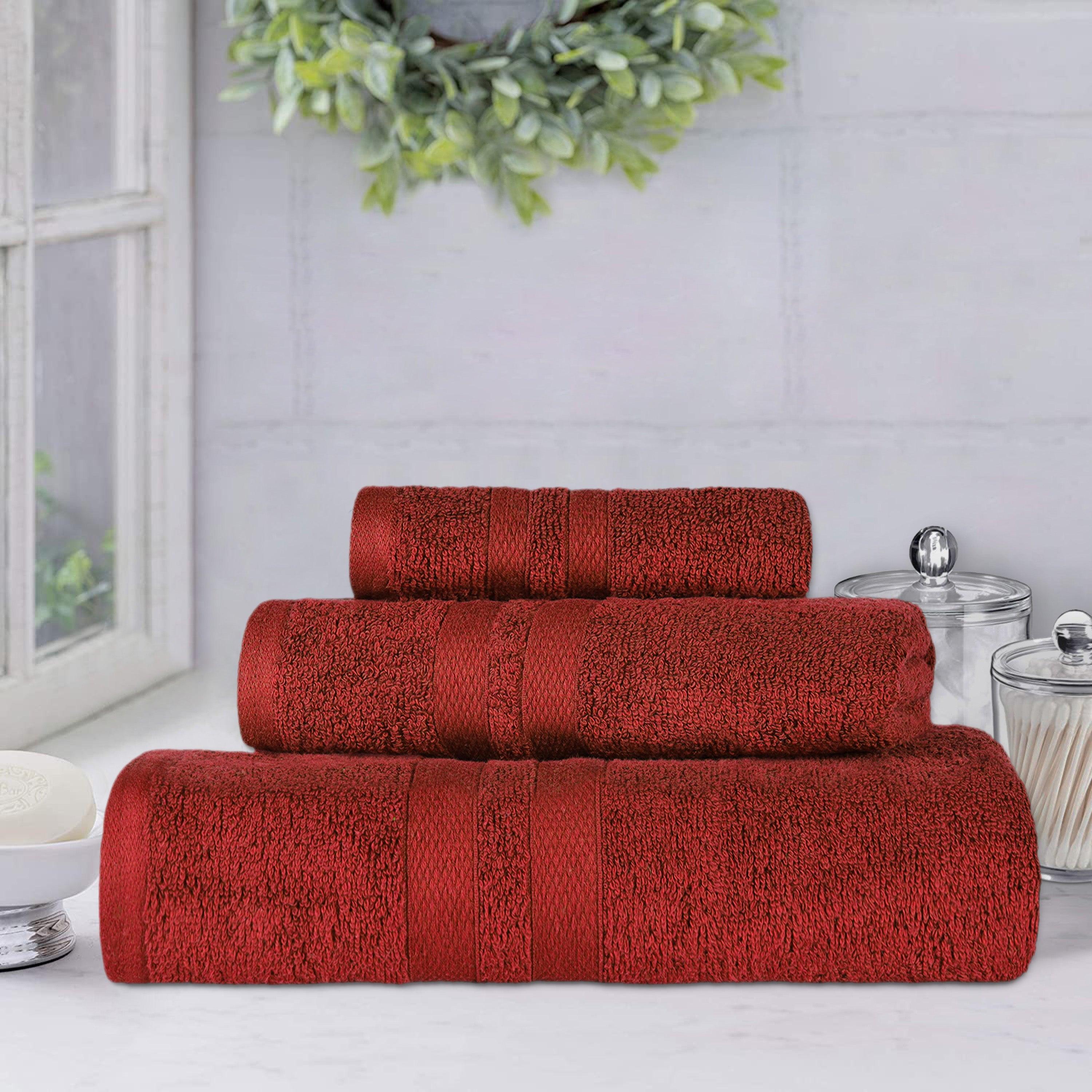 Ultra-Soft Cotton Absorbent Quick-Drying 3 Piece Towel Set - Towel Set by Superior Brand