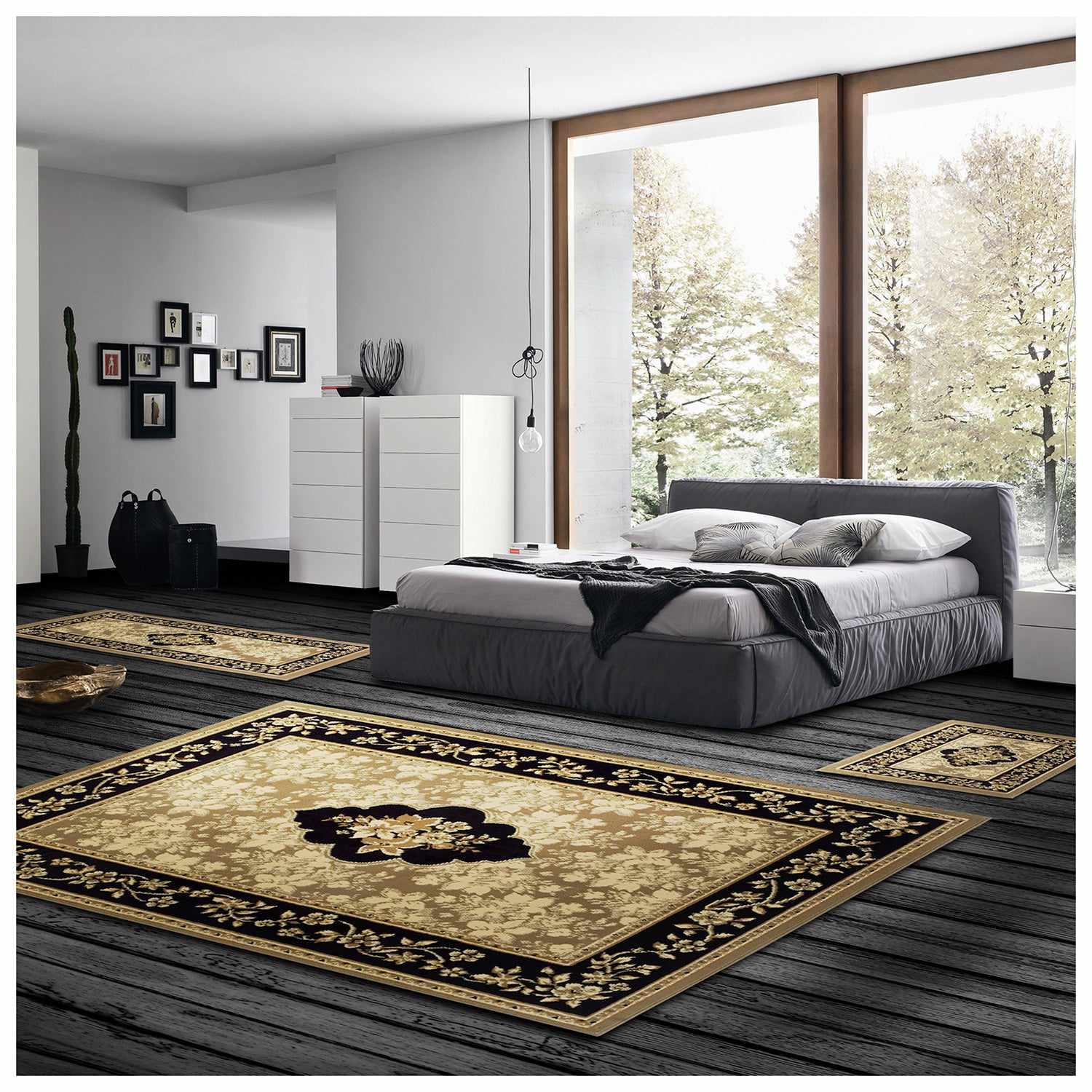Victorian Inspired Oriental Elton Or Freyberg 3 Piece Area Rug Set - Rugs by Superior