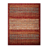 Vista Vintage Artistic Striped Lines Indoor Area Rug or Runner Rug - Rugs by Superior