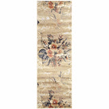 Washed Floral Medallion Indoor Area Rug Or Runner Rug - by Superior